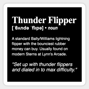 Thunder Flipper Dictionary Sticker